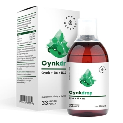 Cynkdrop, Cynk + Witamina B6 + Witamina B12, Aura Herbals, 500 ml