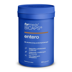 BICAPS ENTERO, Drożdży Saccharomyces Boulardii, Probiotyk, ForMeds, 60 kapsułek