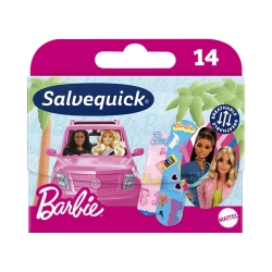 SALVEQUICK Plastry opatrunkowe dla dzieci - Barbie, 14 sztuk