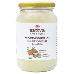 Olej Kokosowy Organiczny Virgin, Sattva Ayurveda, 1000ml