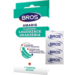 Bros Amaris Plasterki Łagodzące Ukąszenia, 20 sztuk