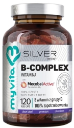 Witamina B-Complex Multipreparat 100% MyVita SILVER PURE, 120 kapsułek