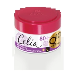 CELIA Q10 Witaminy 80+ Przeciwzmarszczkowy krem tłusty z elastyną 50 ml