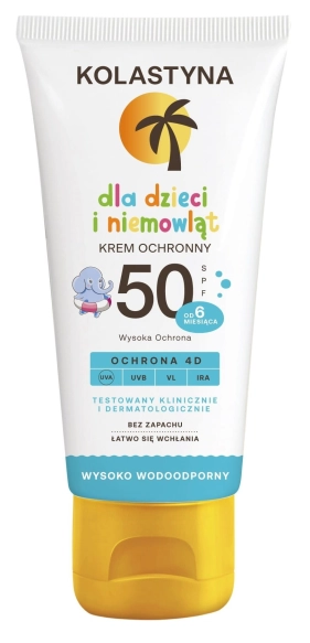 KOLASTYNA Krem ochronny dla dzieci i niemowląt SPF50  75ml