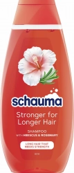 SCHAUMA Stronger for Longer Hair Szampon do włosów długich i osłabionych - Hibiscus & Rosemary 400 ml