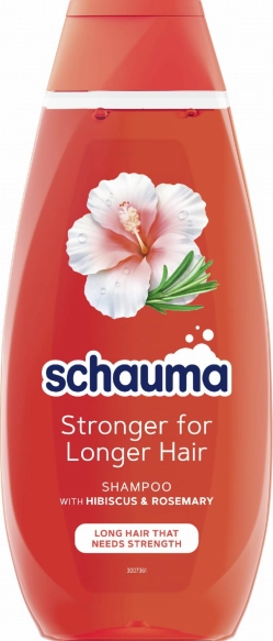 SCHAUMA Stronger for Longer Hair Szampon do włosów długich i osłabionych - Hibiscus & Rosemary 400 ml
