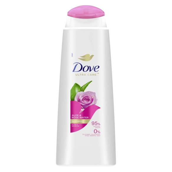DOVE Ultra Care Szampon odwieżający do włosów Aloe & Rose Water, 400 ml