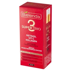 Bielenda Super Trio Aktywnie Rewitalizujące Serum przeciwzmarszczkowe na noc 30ml