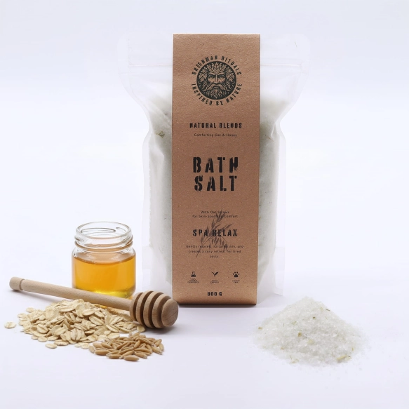 Greenman Rituals Epsom Bath Salt Oat &amp; Honey Spa Relax, 800 g