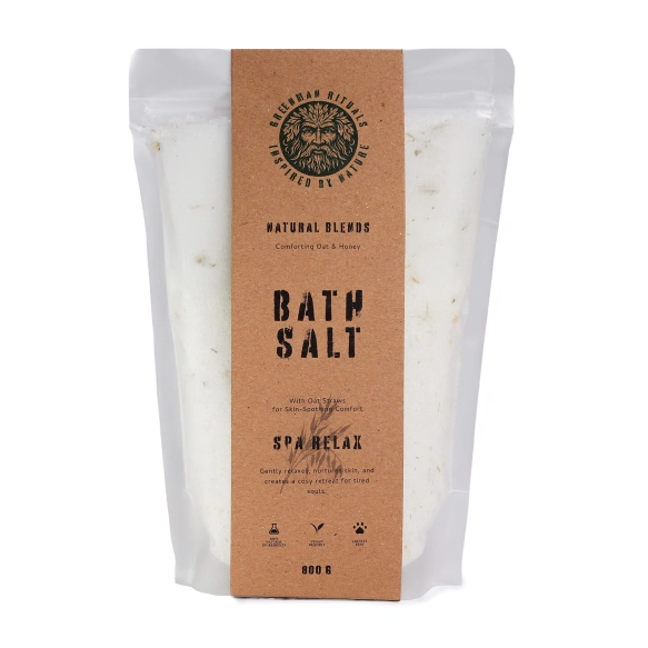 Greenman Rituals Epsom Bath Salt Oat &amp; Honey Spa Relax, 800 g