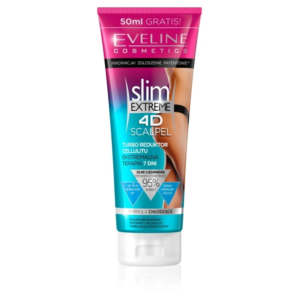 EVELINE Slim Extreme 4D Scalpel turbo reduktor cellulitu ekstremalna terapia 7 dni 250 ml