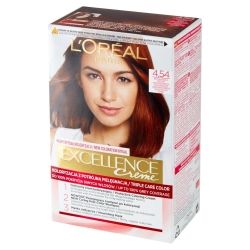 Loreal Excellence Creme Krem koloryzujący 4.54 brąz mahoniowo miedziany 1op.