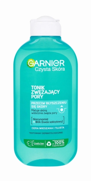 GARNIER Skin Naturals Czysta Skóra Tonik matujący zwężający pory 200 ml