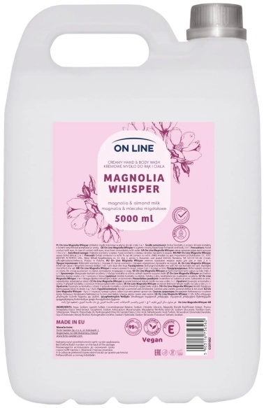 ON LINE Kremowe mydło do rąk i ciała Magnolia&Mleczko migdałowe 5000 ml