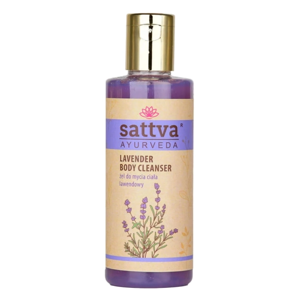 Naturalny Lawendowy żel do mycia ciała, Sattva Ayurveda, 210 ml