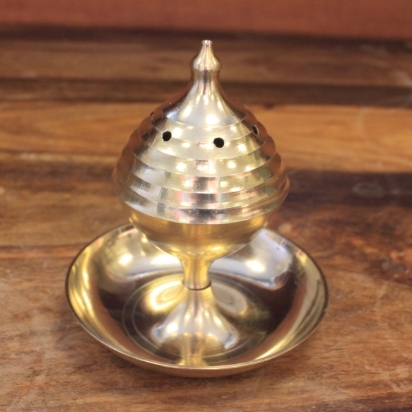 Mosiężny Pojemnik do Kadzidełek, 7.5cm