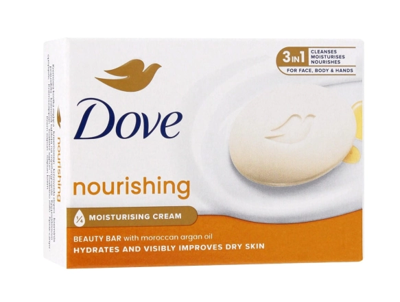 DOVE Beauty Cream Kremowe mydło nawilżające w kostce Marokański Olejek Arganowy, 90 g