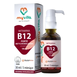 Witamina B12 Forte Metylokobalamina, Krople, MyVita