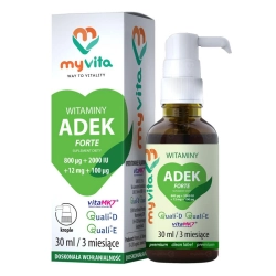 Witaminy w Kroplach ADEK Forte, Myvita, 30 ml