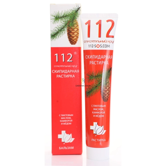 Turpentine Ointment with Fir Oil, Camphor and Honey, Rescuer 112
