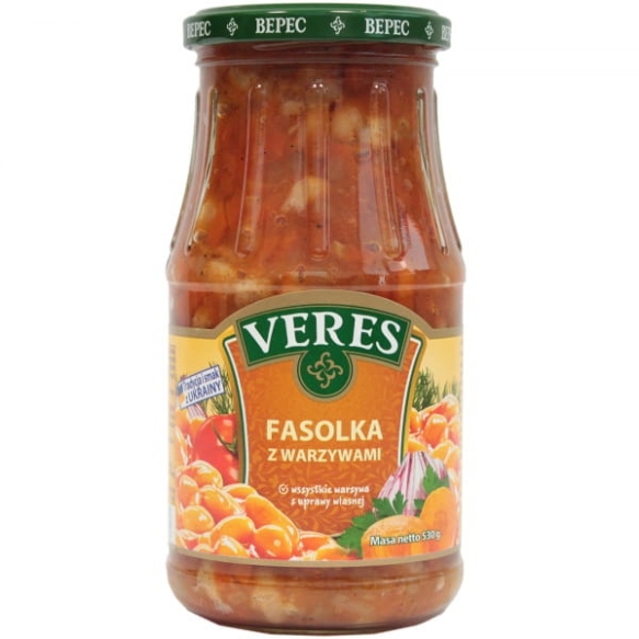 Fasolka z Warzywami Veres, 500g
