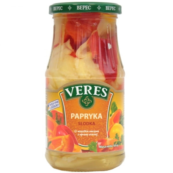 Pickled Sweet Pepper, Veres, 500g