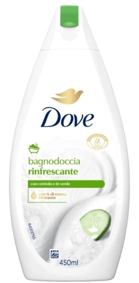 DOVE Bagnodoccia Rinfrescante Kremowy żel pod prysznic Ogórek z Zieloną Herbatą 450ml