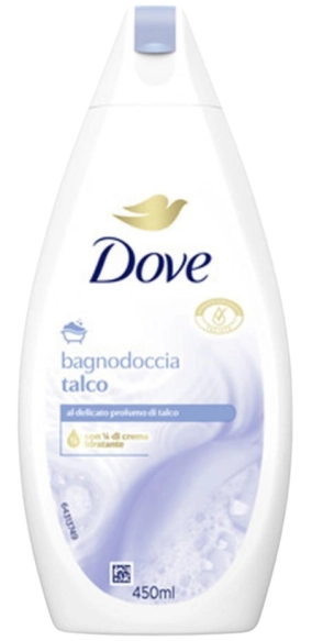 DOVE Bagnodoccia Talco Kremowy żel pod prysznic Delikatny 450 ml
