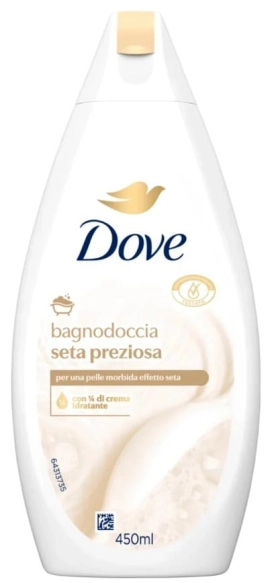 DOVE Bagnodoccia Seta Preziosa Kremowy żel pod prysznic Jedwabisty 450 ml