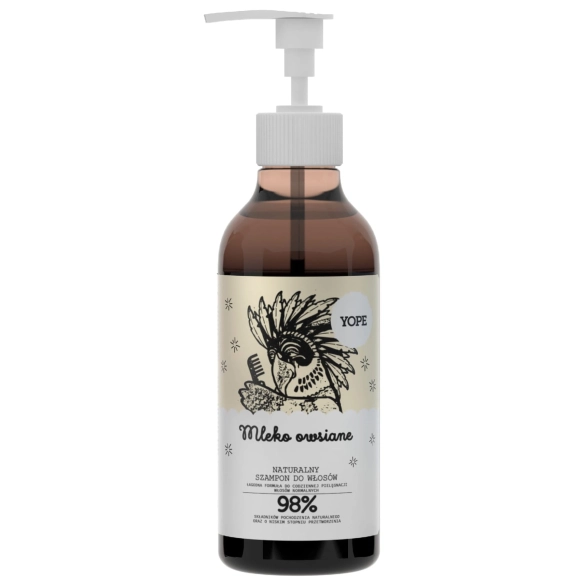 Oat Milk Natural Shampoo, Yope, 300 ml