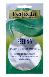 PERFECTA Peeling gruboziarnisty do cery normanlej, mieszanej i tłustej 8 ml