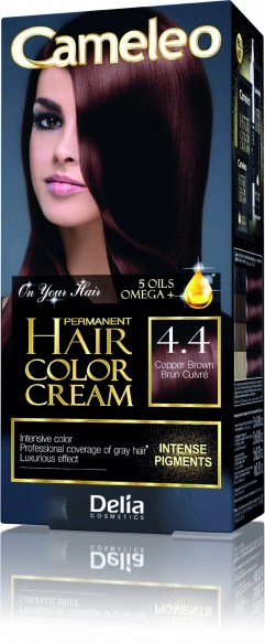 DELIA COSMETICS CAMELEO OMEGA Farba permanentna 4.4 Copper Brown