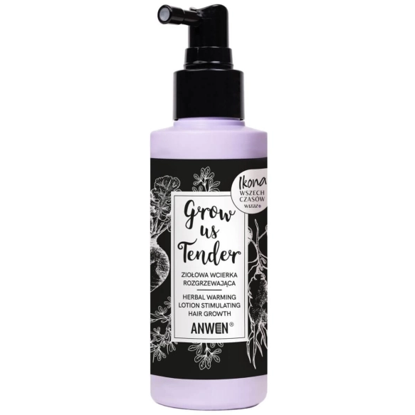 ANWEN Grow Us Tender Ziołowa wcierka rozgrzewająca do włosów 150 ml
