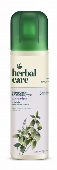 HERBAL CARE Dezodorant do stóp i butów Czarna mięta 150 ml