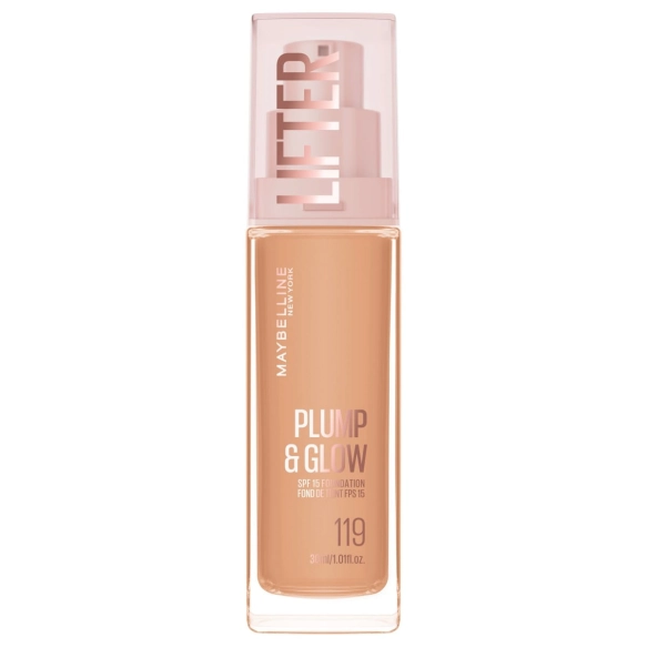 MAYBELLINE Plump&Glow Podkład rozświetlający SPF 15 nr 119, 30 ml