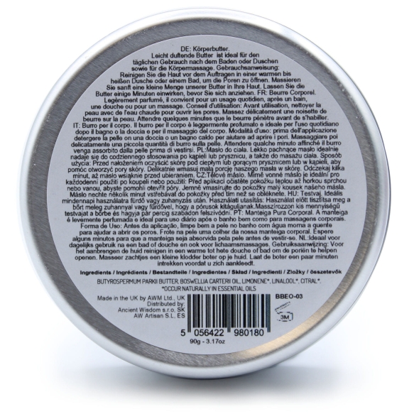 Kadzidłowiec Aromaterapeutyczne Masło Shea do Ciała, 90 g