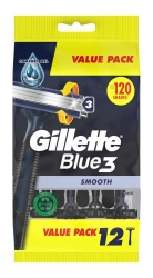 GILLETTE Blue 3 Smooth Maszynka do golenia dla mężczyzn 1 op. - 12 szt.