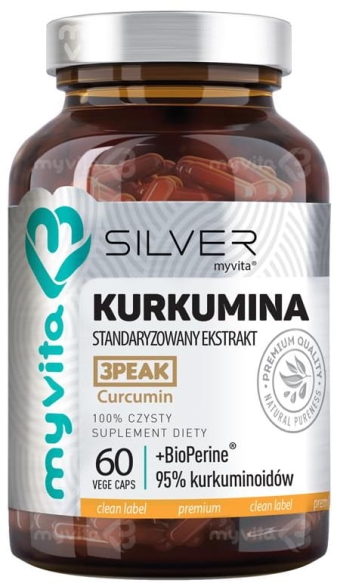 Kurkumina SILVER PURE MyVita, Kapsułki 60 kapsułek