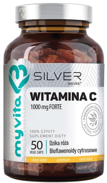 Witamina C Forte 1000mg w Kapsułkach MyVita SILVER PURE 50 kapsułek