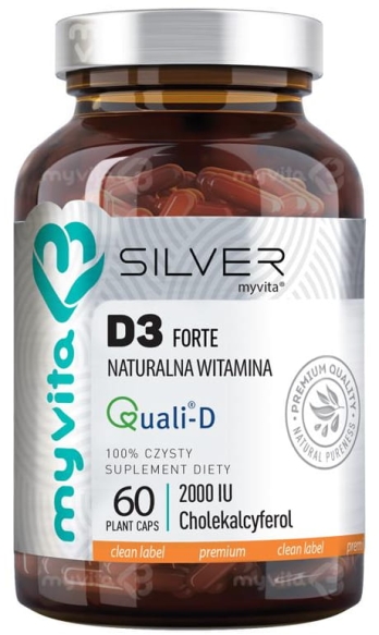Witamina D3 Forte 2000j.m. SILVER PURE, MyVita, Kapsułki 60 kapsułek