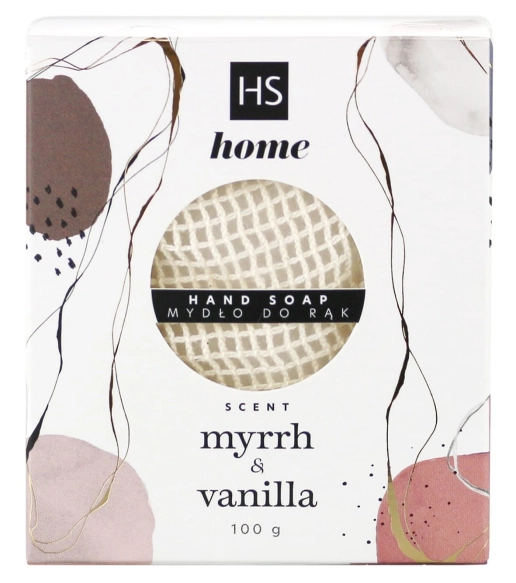 HISKIN Home Mydło do rąk w kostce Mirra i wanilia 100 g