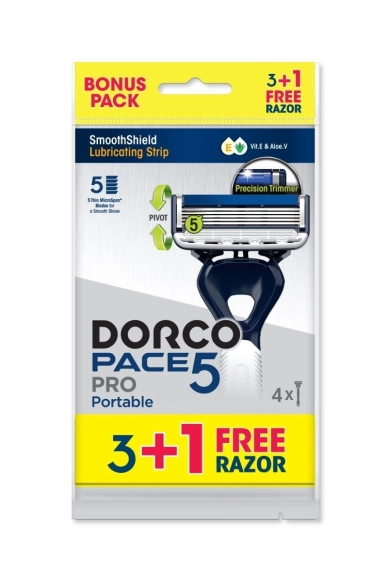 DORCO Maszynka jednorazowa do golenia Pace 5 ostrzowa 3+1