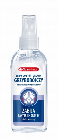 CLEAN HANDS Spray do stóp i obuwia grzybobójczy 100 ml