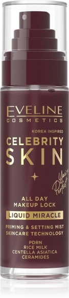 EVELINE Celebrity Mgiełka utrwalająco-pielęgnująca do makijażu Liquid Miracle 100 ml