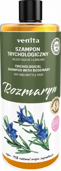 VENITA Rozmaryn Szampon Trychologiczny do włosów suchych i łamliwych 500 ml