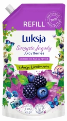 LUKSJA Mydło w płynie Soczyste Jagody zapas 900 ml