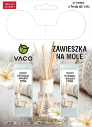 VACO Zawieszka na mole ubraniowe w żelu (Patchoula i Białe Piżmo) 1 op. - 2 szt.