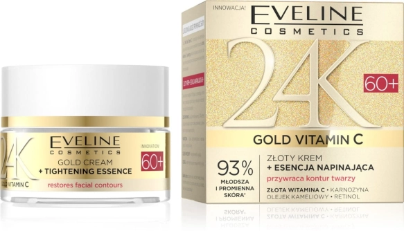EVELINE 24K Gold Vitamin C Złoty Krem do twarzy napinający 60+ 50 ml