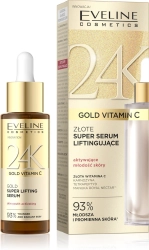 EVELINE 24K Gold Vitamin C Złote super serum liftingujące 30 ml