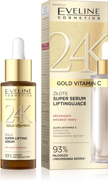 EVELINE 24K Gold Vitamin C Złote super serum liftingujące 30 ml